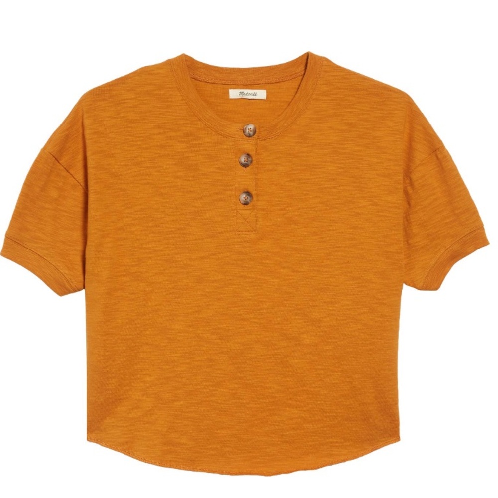 Madewell Raw Edge Henley Tee